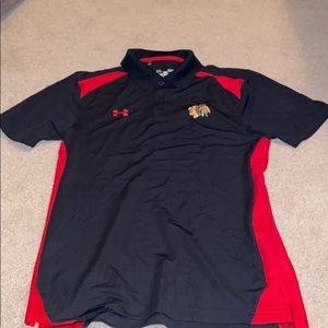 Underarmor blackhawks golf polo